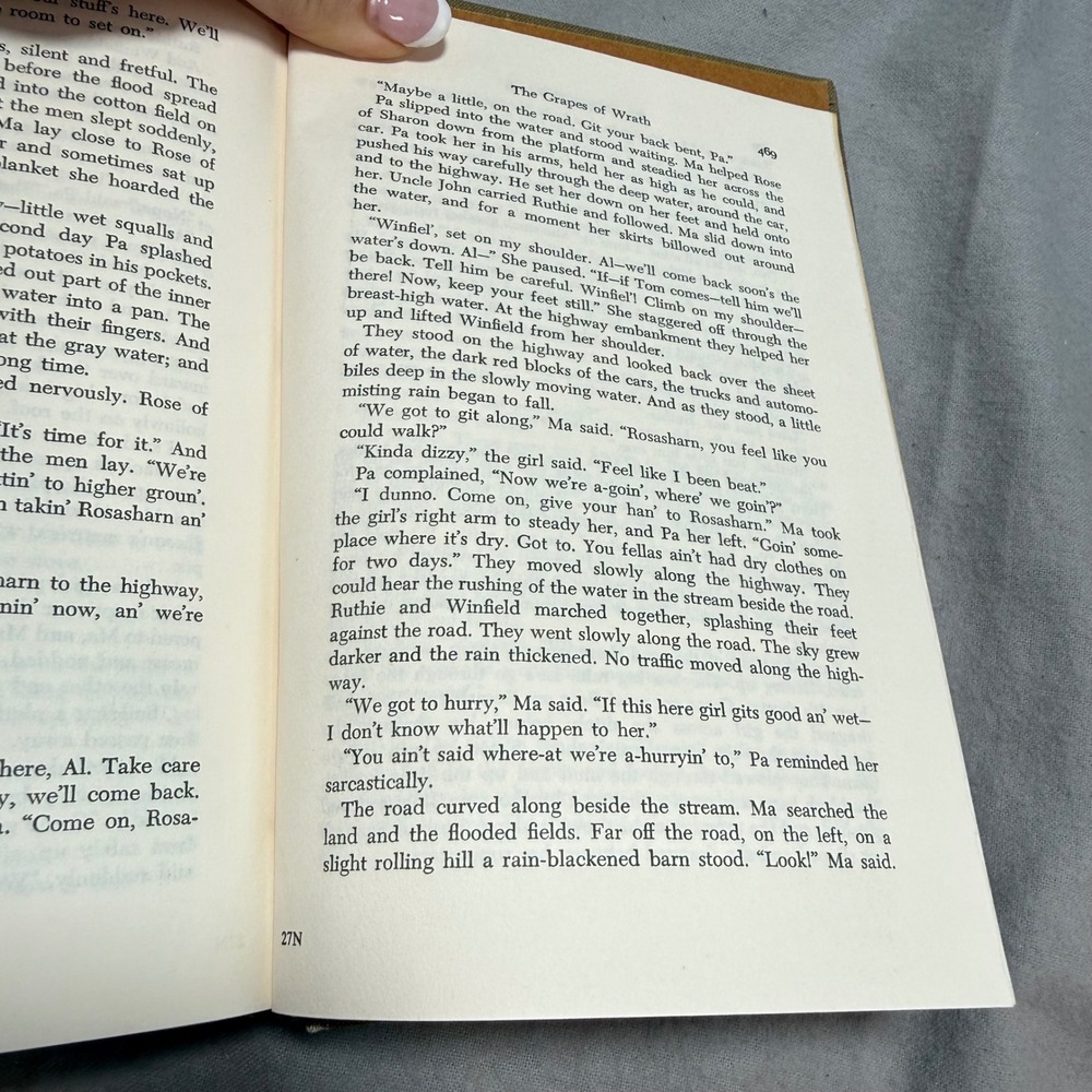 Vintage John Steinbeck Hardcover Set of 2 Books Uniform 1970s Book Club Editions - Picture 14 of 15